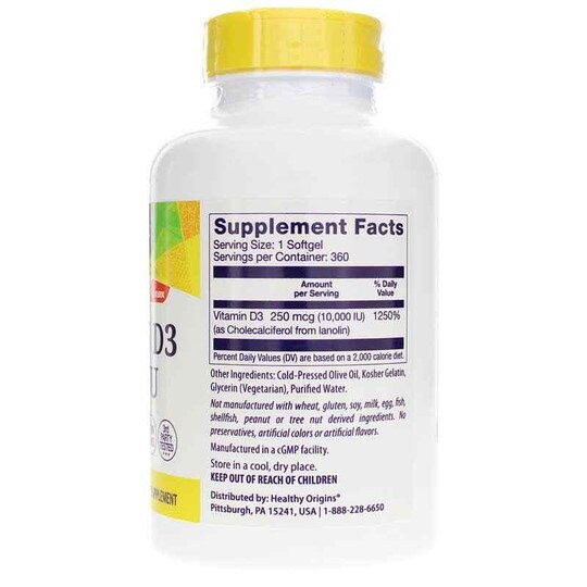 Vitamin D3 10000 IU (250mcg), HLO